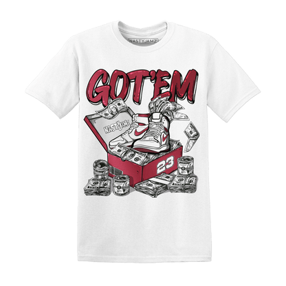 High 85 Metallic Burgundy 1s T Shirt Match Dollar Sneaker Box - NastyJamz