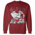 High 85 Metallic Burgundy 1s Sweatshirt Match Dollar Sneaker Box - NastyJamz