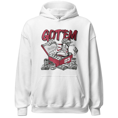 High 85 Metallic Burgundy 1s Hoodie Match Dollar Sneaker Box - NastyJamz