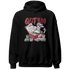 High 85 Metallic Burgundy 1s Hoodie Match Dollar Sneaker Box - NastyJamz