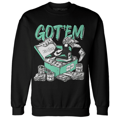 High OG Green Glow 1s Sweatshirt Match Dollar Sneaker Box - NastyJamz
