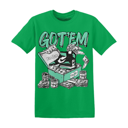 High OG Green Glow 1s T Shirt Match Dollar Sneaker Box - NastyJamz