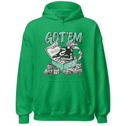 High OG Green Glow 1s Hoodie Match Dollar Sneaker Box - NastyJamz