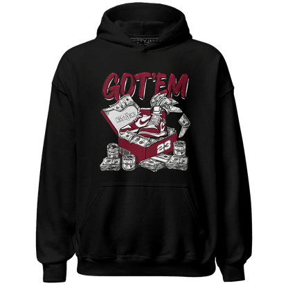 High White Team Red 1s Hoodie Match Dollar Sneaker Box - NastyJamz