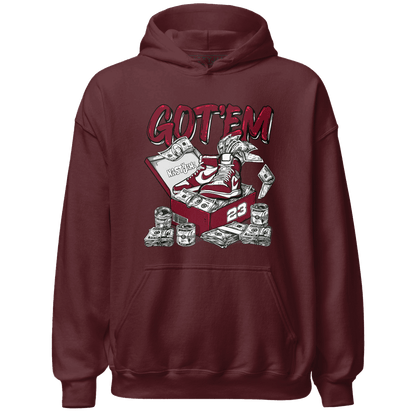 High White Team Red 1s Hoodie Match Dollar Sneaker Box - NastyJamz