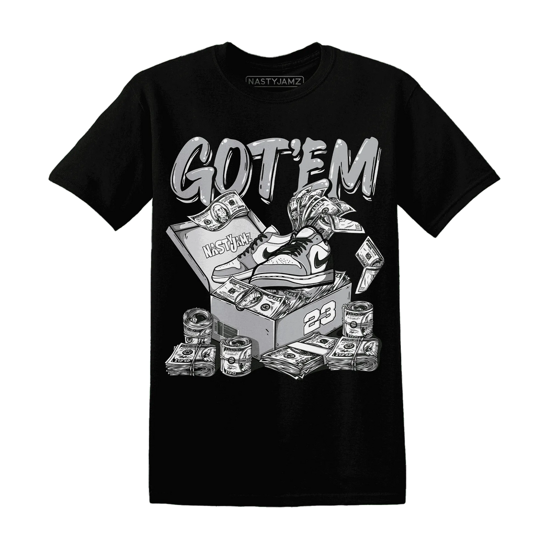 Wolf-Grey-1s-T-Shirt-Match-Dollar-Sneaker-Box