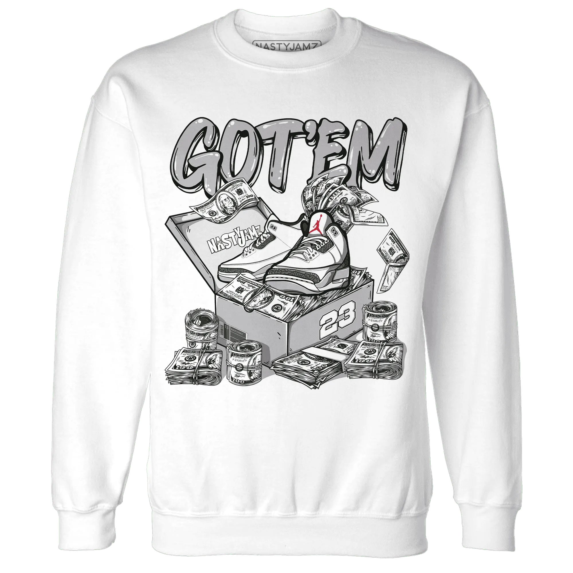Cement-Grey-3s-Sweatshirt-Match-Dollar-Sneaker-Box