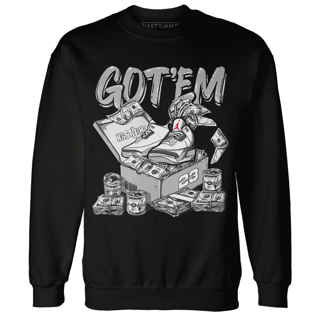 Cement-Grey-3s-Sweatshirt-Match-Dollar-Sneaker-Box