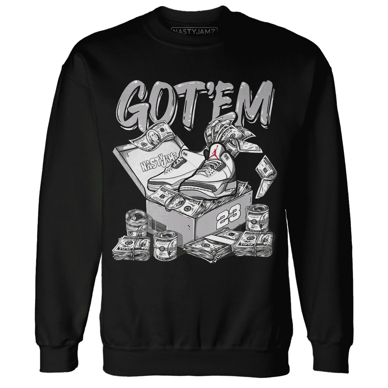 Cement-Grey-3s-Sweatshirt-Match-Dollar-Sneaker-Box