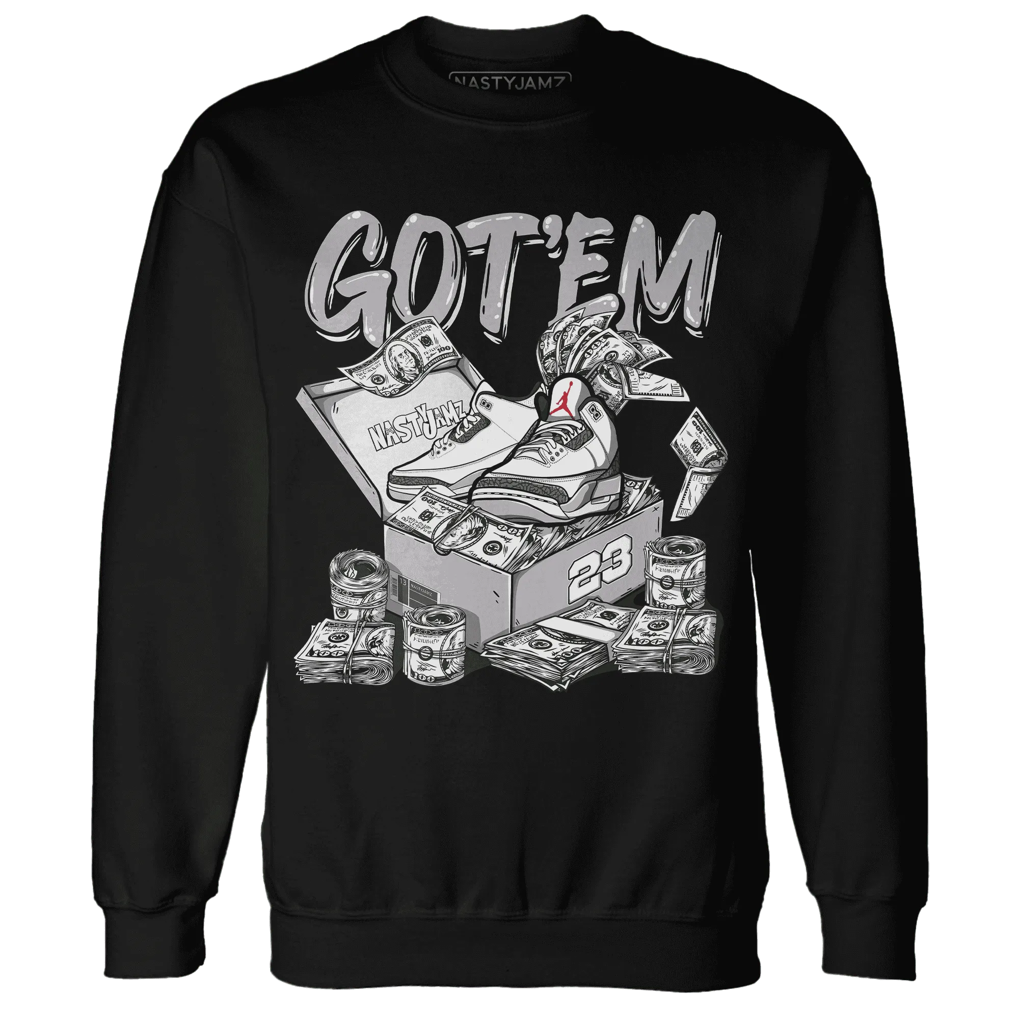 Cement-Grey-3s-Sweatshirt-Match-Dollar-Sneaker-Box