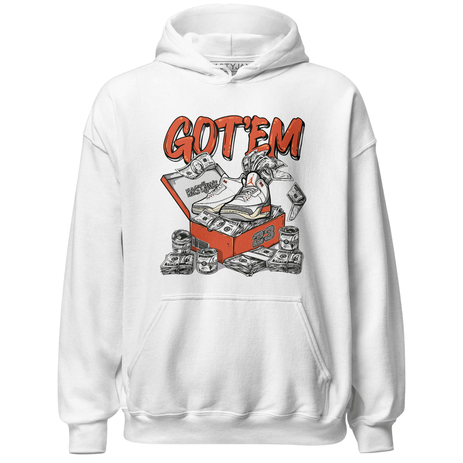 Georgia Peach 3s Hoodie Match Dollar Sneaker Box - NastyJamz