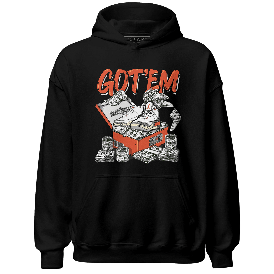 Georgia Peach 3s Hoodie Match Dollar Sneaker Box - NastyJamz