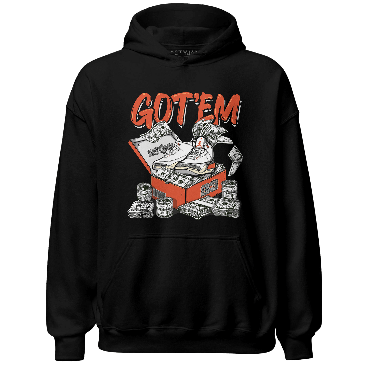 Georgia Peach 3s Hoodie Match Dollar Sneaker Box - NastyJamz