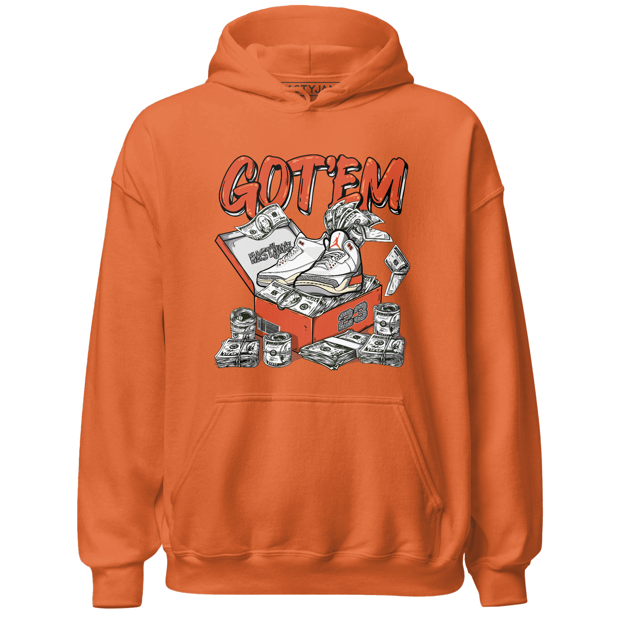 Georgia Peach 3s Hoodie Match Dollar Sneaker Box - NastyJamz