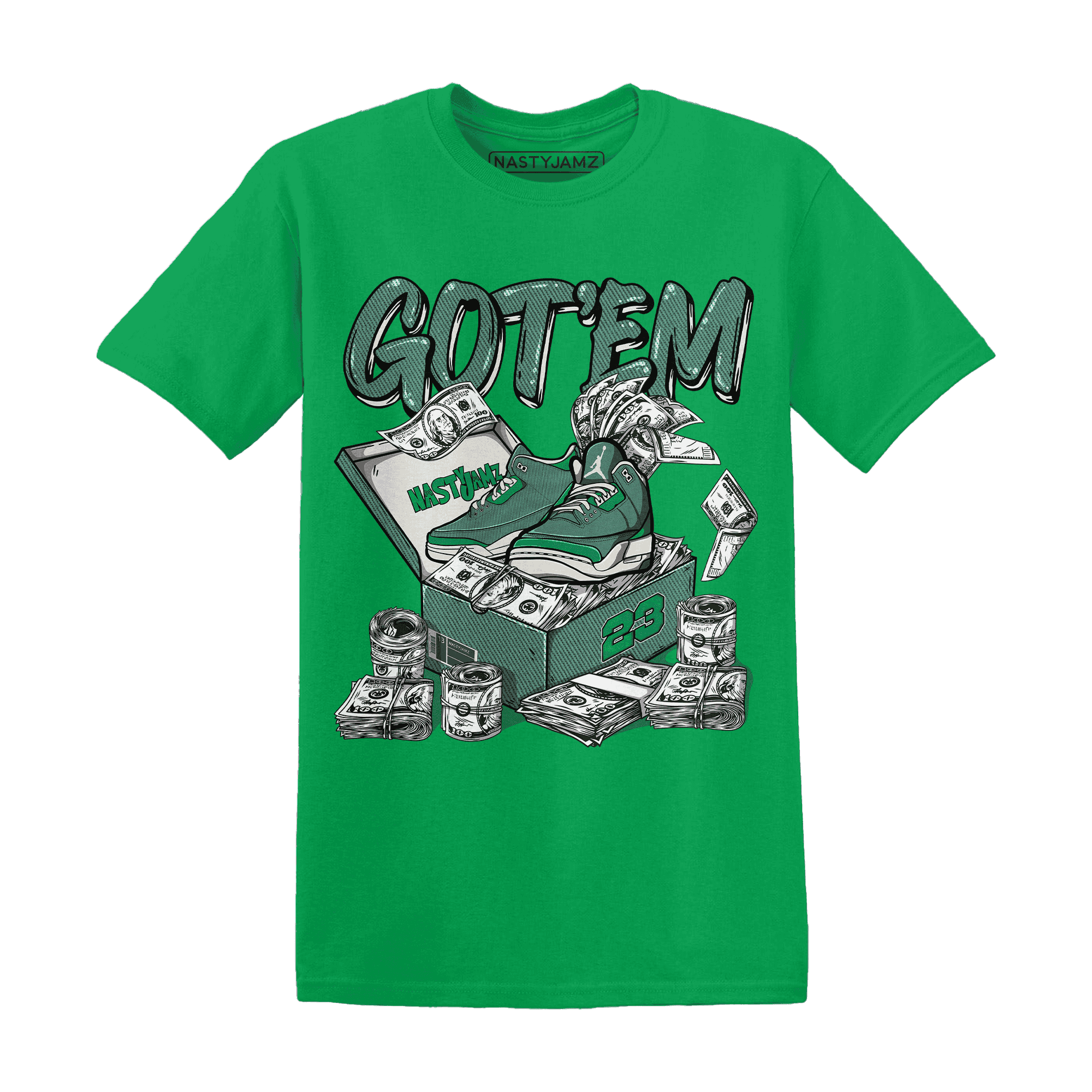 Nina CN Abney 3s T Shirt Match Dollar Sneaker Box - NastyJamz