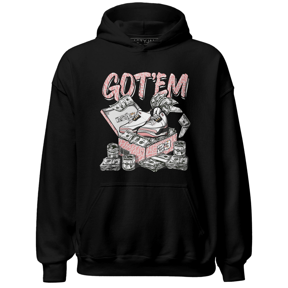 Red Stardust 3s Hoodie Match Dollar Sneaker Box - NastyJamz