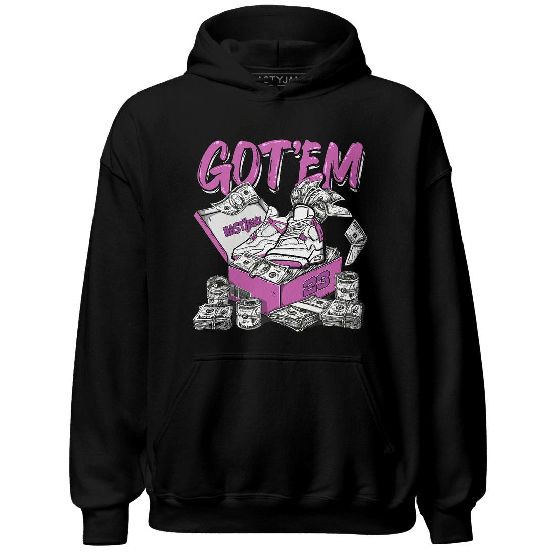 GS Hyper Violet 4s Hoodie Match Dollar Sneaker Box - NastyJamz