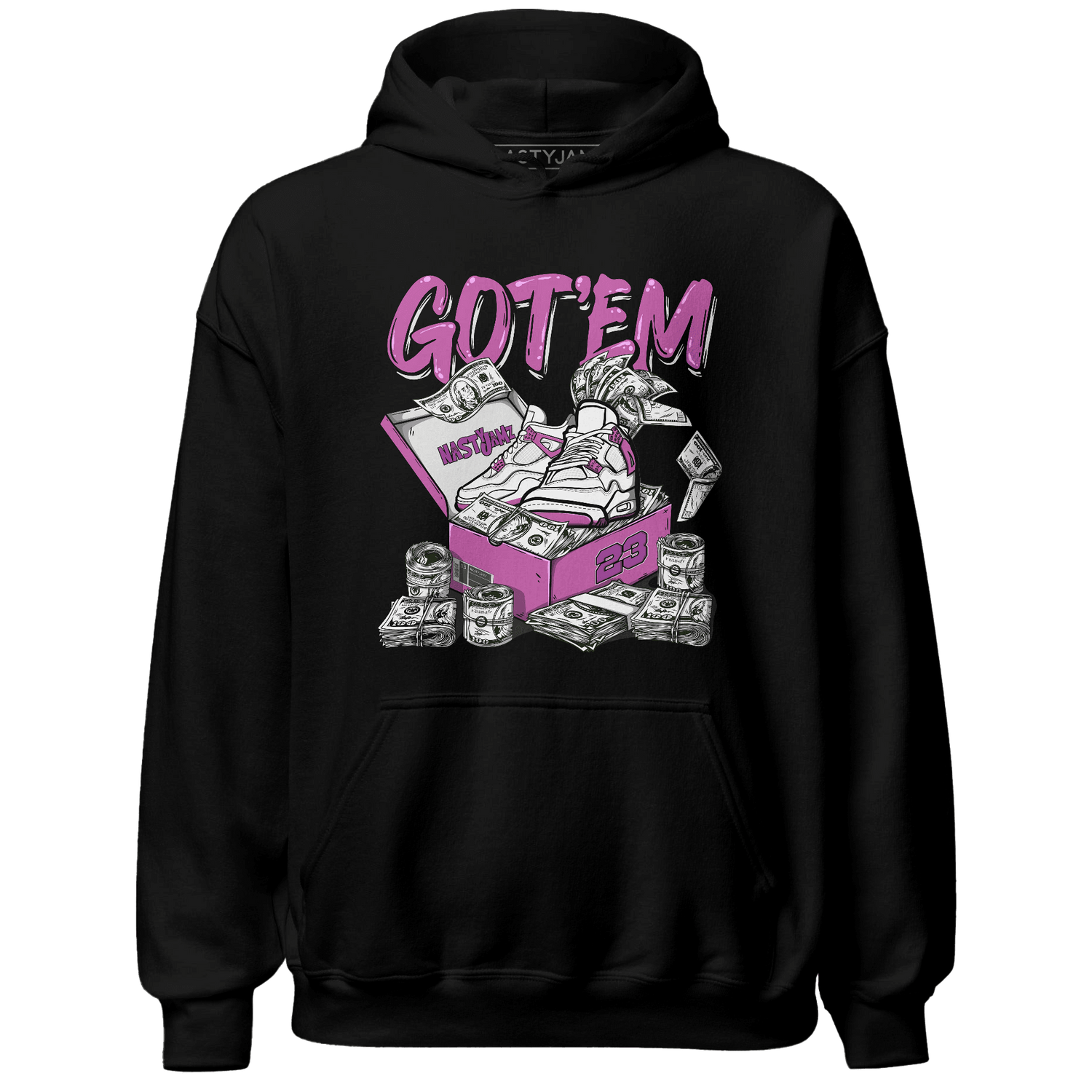 GS Hyper Violet 4s Hoodie Match Dollar Sneaker Box - NastyJamz