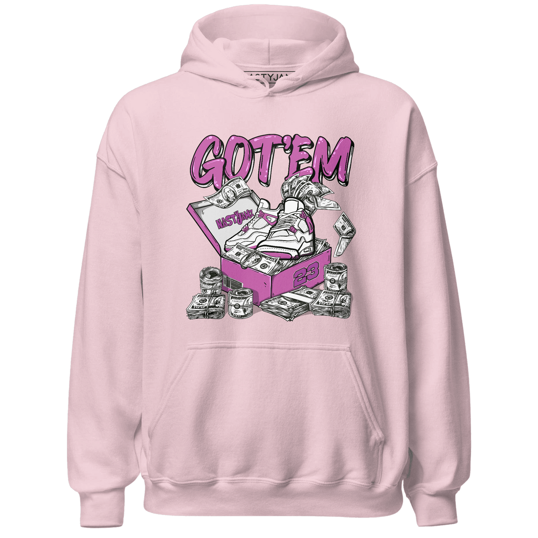 GS Hyper Violet 4s Hoodie Match Dollar Sneaker Box - NastyJamz