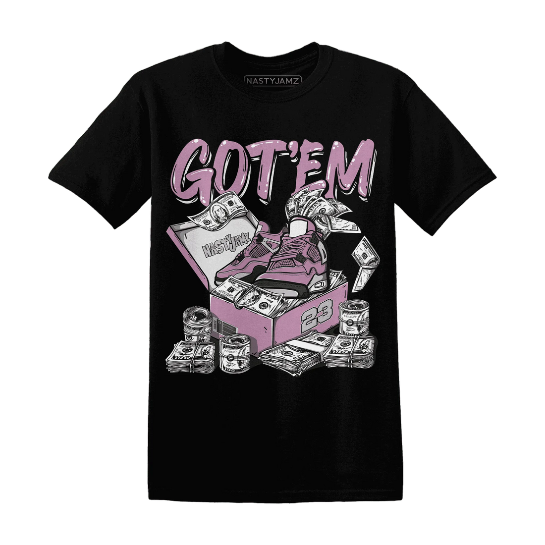 Orchid-Neutral-Grey-Black-White-4s-NastyJamz-T-Shirt-Match-Dollar-Sneaker-Box