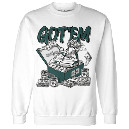 Oxidized Green 4s Sweatshirt Match Dollar Sneaker Box - NastyJamz