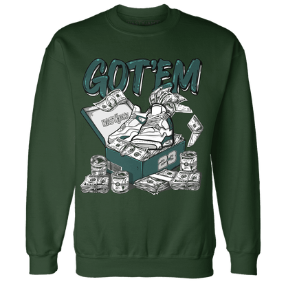 Oxidized Green 4s Sweatshirt Match Dollar Sneaker Box - NastyJamz