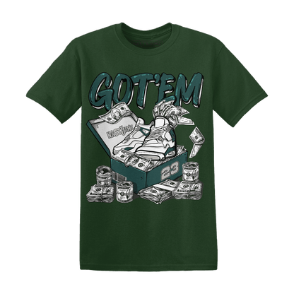 Oxidized Green 4s T Shirt Match Dollar Sneaker Box - NastyJamz