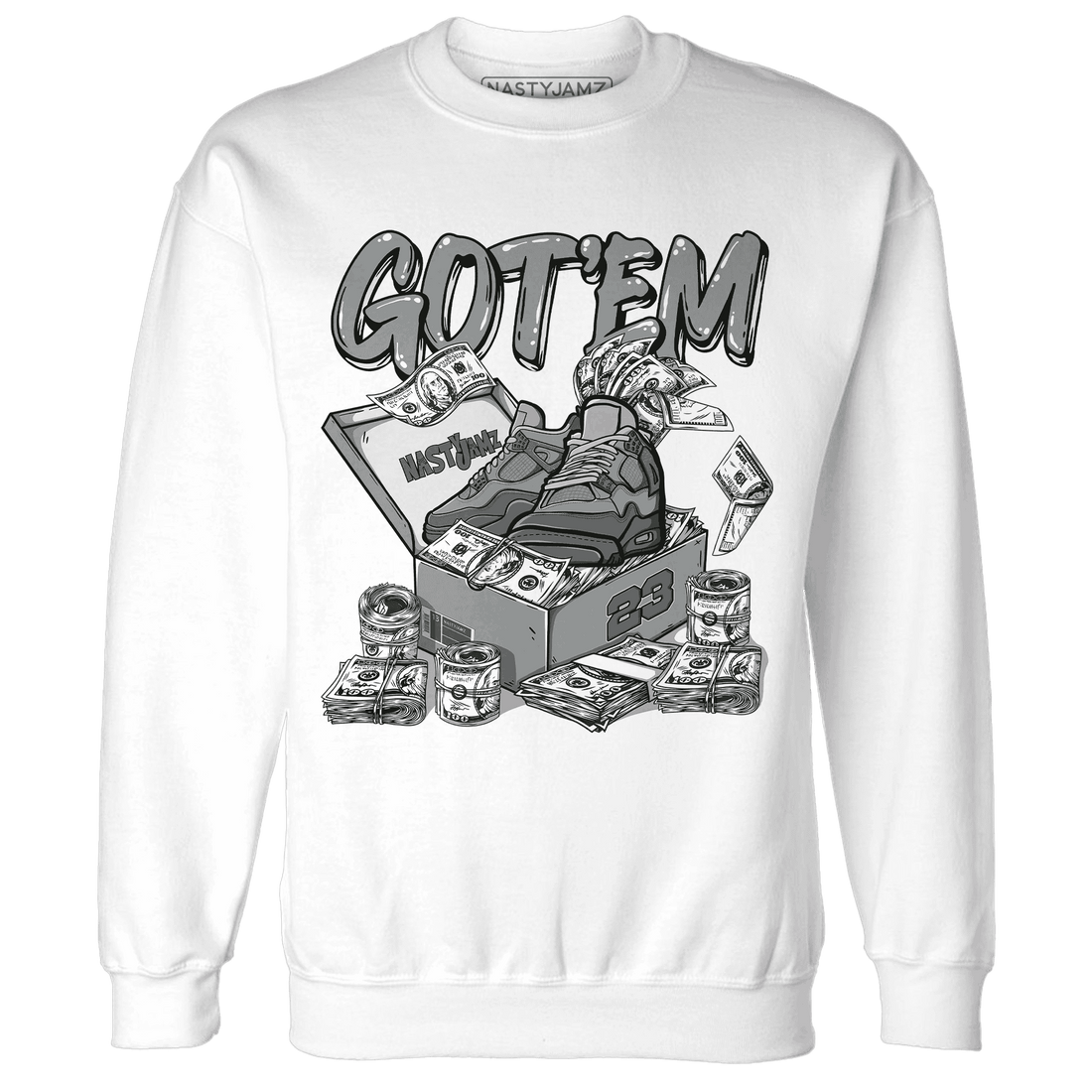 Paris Olympicsss 4s Sweatshirt Match Dollar Sneaker Box - NastyJamz
