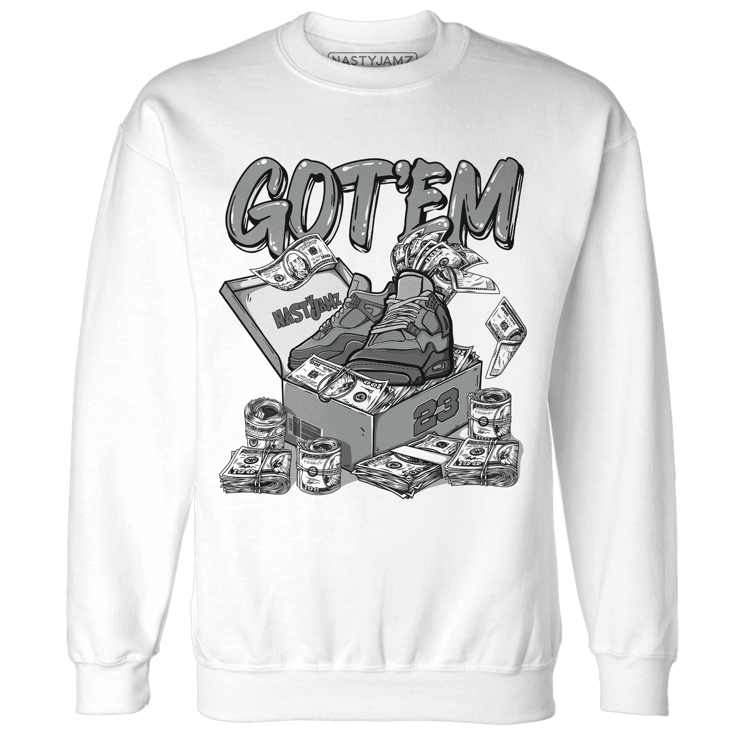 Paris Olympicsss 4s Sweatshirt Match Dollar Sneaker Box - NastyJamz