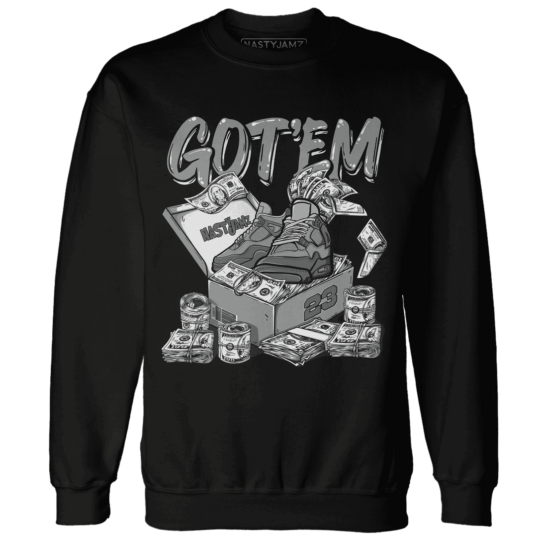 Paris Olympicsss 4s Sweatshirt Match Dollar Sneaker Box - NastyJamz