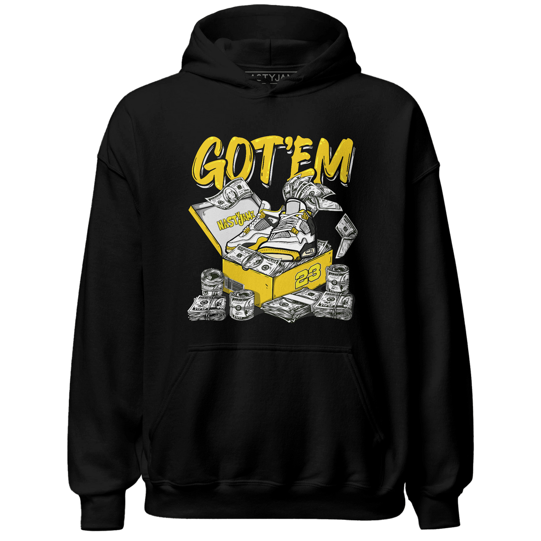 Vivid Sulfur 4s Hoodie Match Dollar Sneaker Box - NastyJamz