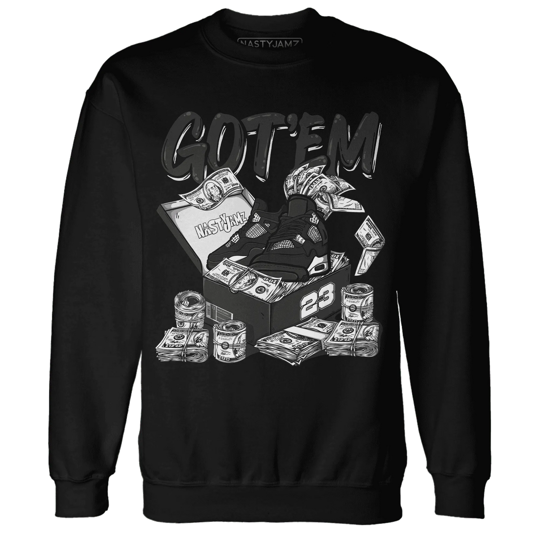 White-Thunder-4s-Sweatshirt-Match-Dollar-Sneaker-Box