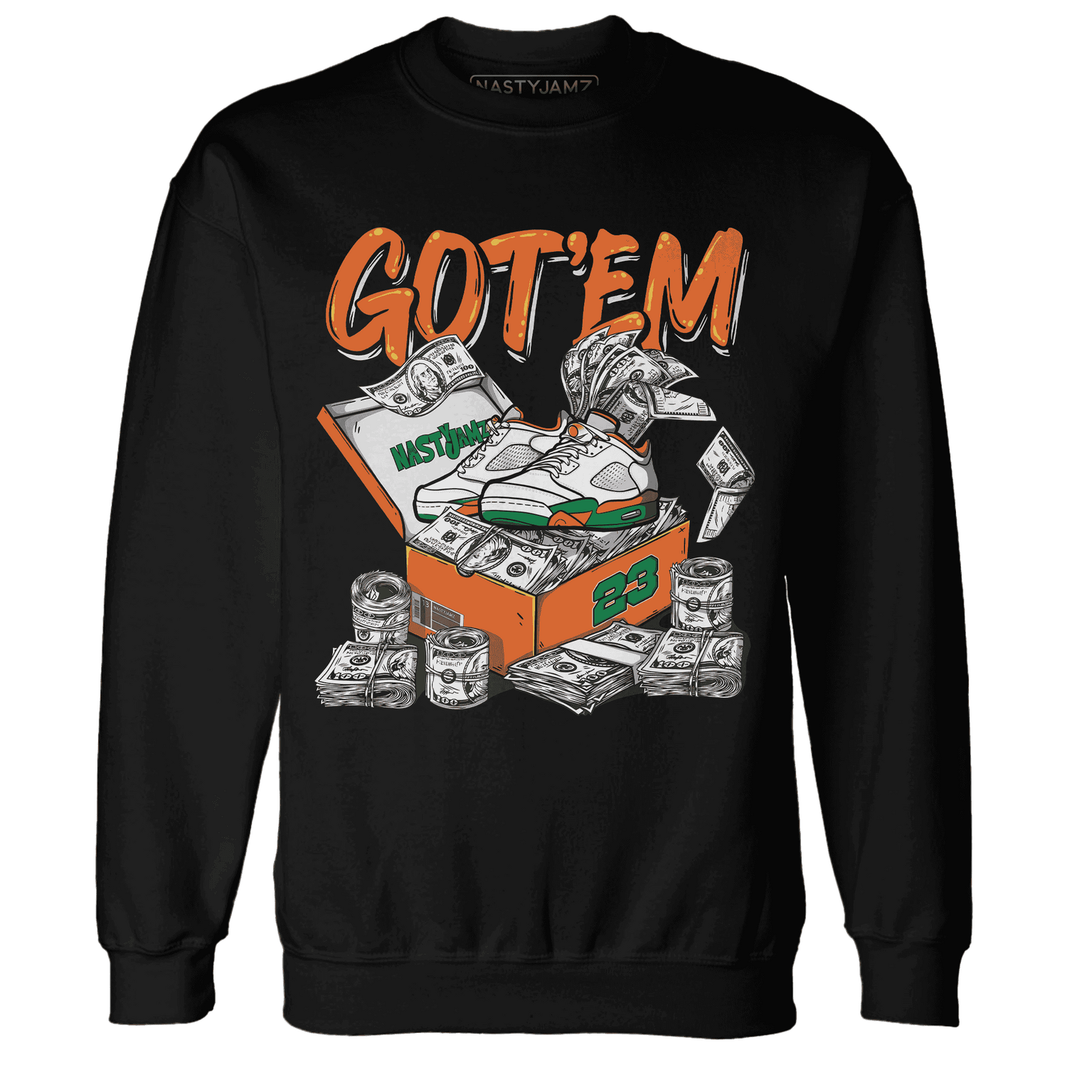 MAM Hurricanes 5s Sweatshirt Match Dollar Sneaker Box - NastyJamz