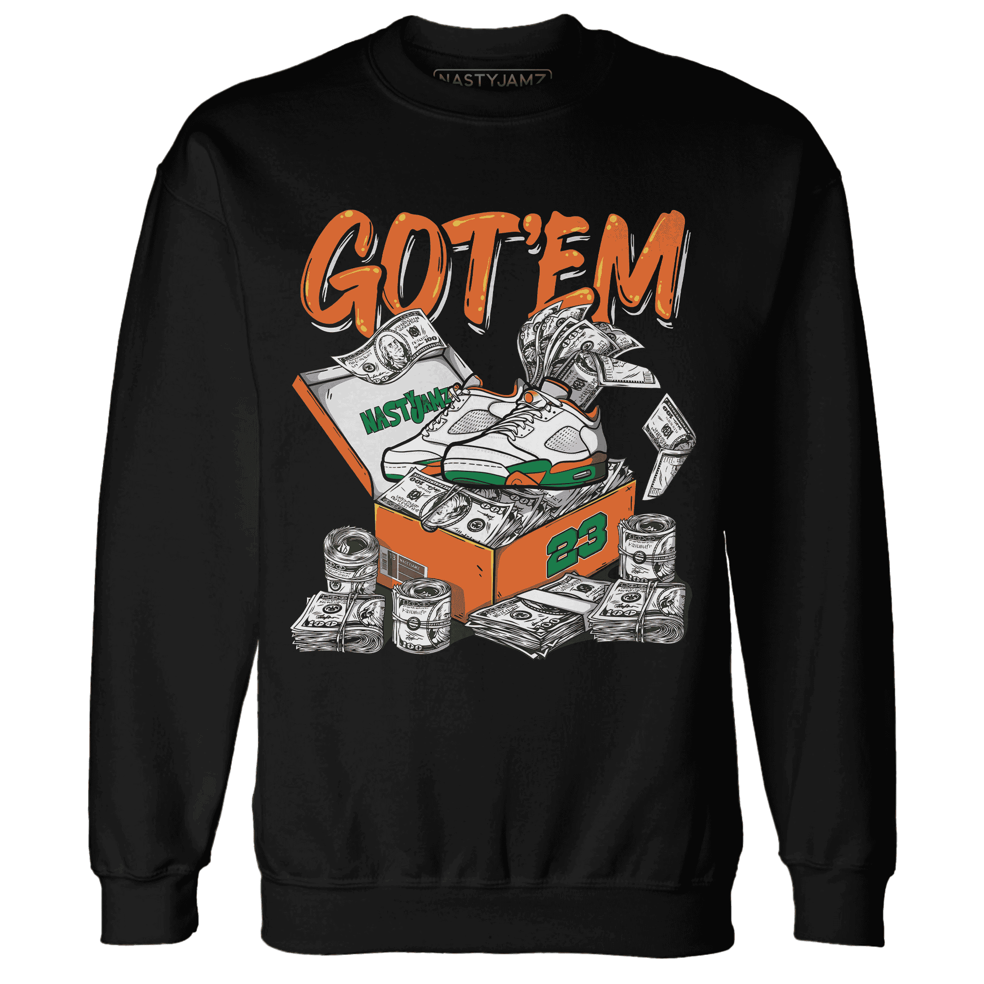 MAM Hurricanes 5s Sweatshirt Match Dollar Sneaker Box - NastyJamz