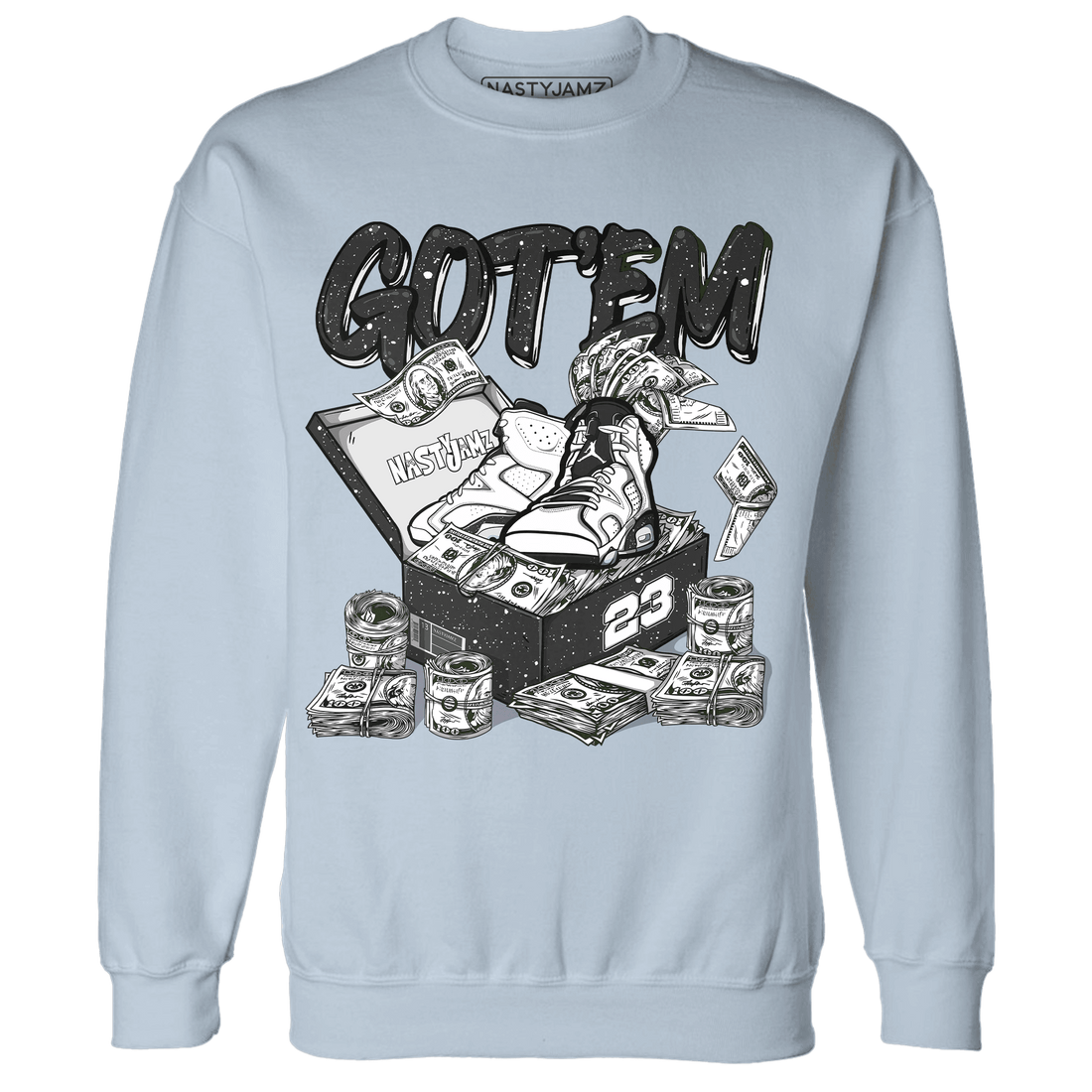 Reverse Oreo 6s Sweatshirt Match Dollar Sneaker Box - NastyJamz