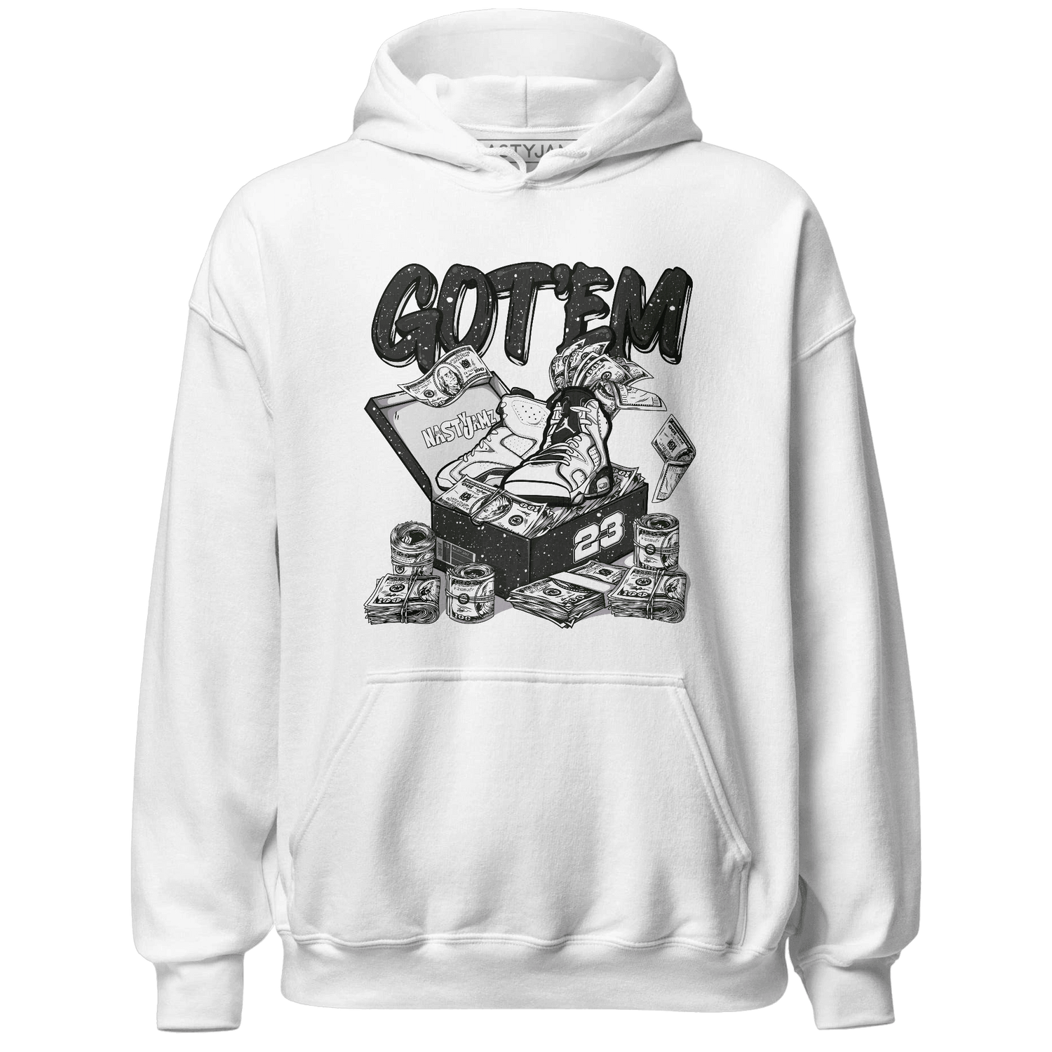 Reverse Oreo 6s Hoodie Match Dollar Sneaker Box - NastyJamz