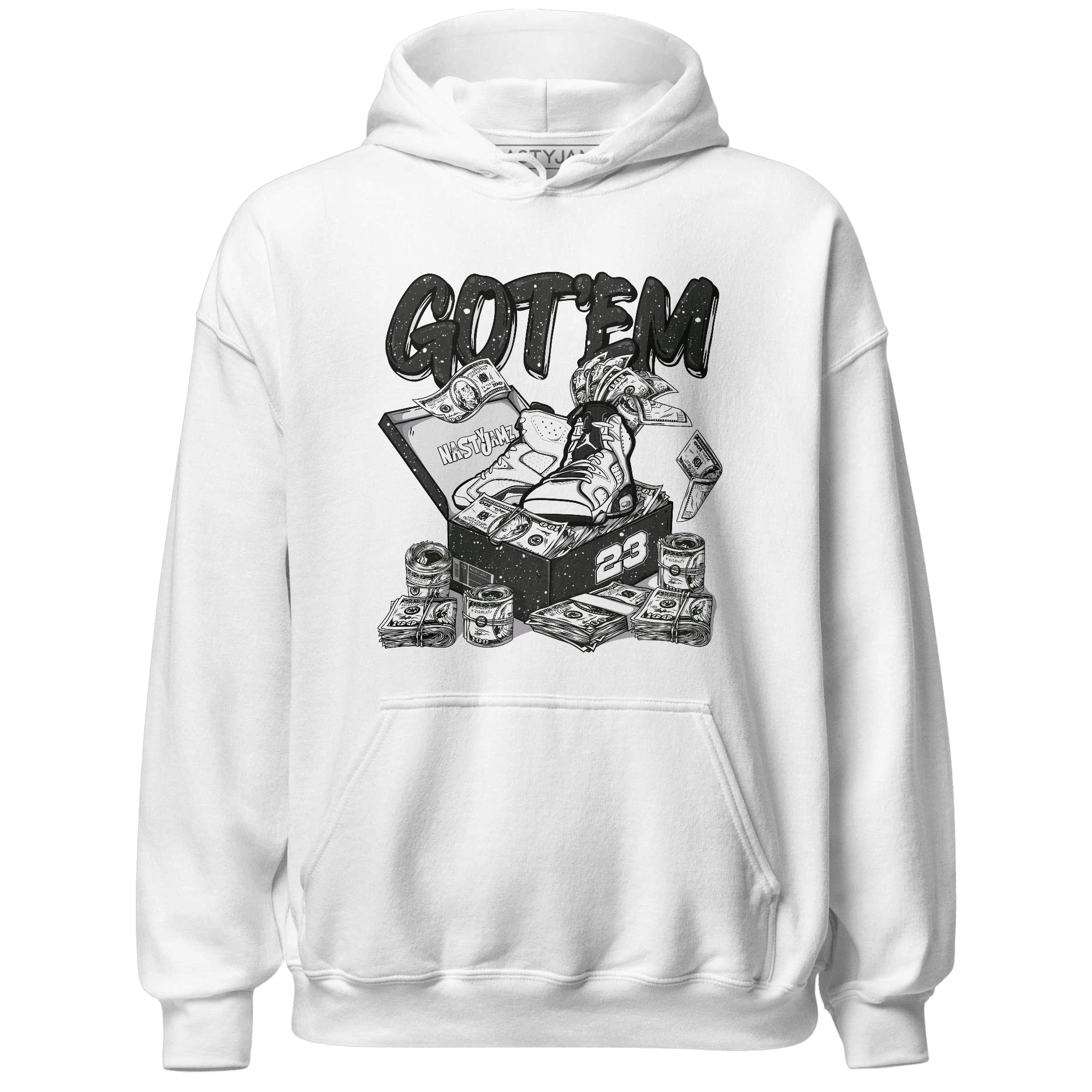 Reverse Oreo 6s Hoodie Match Dollar Sneaker Box - NastyJamz