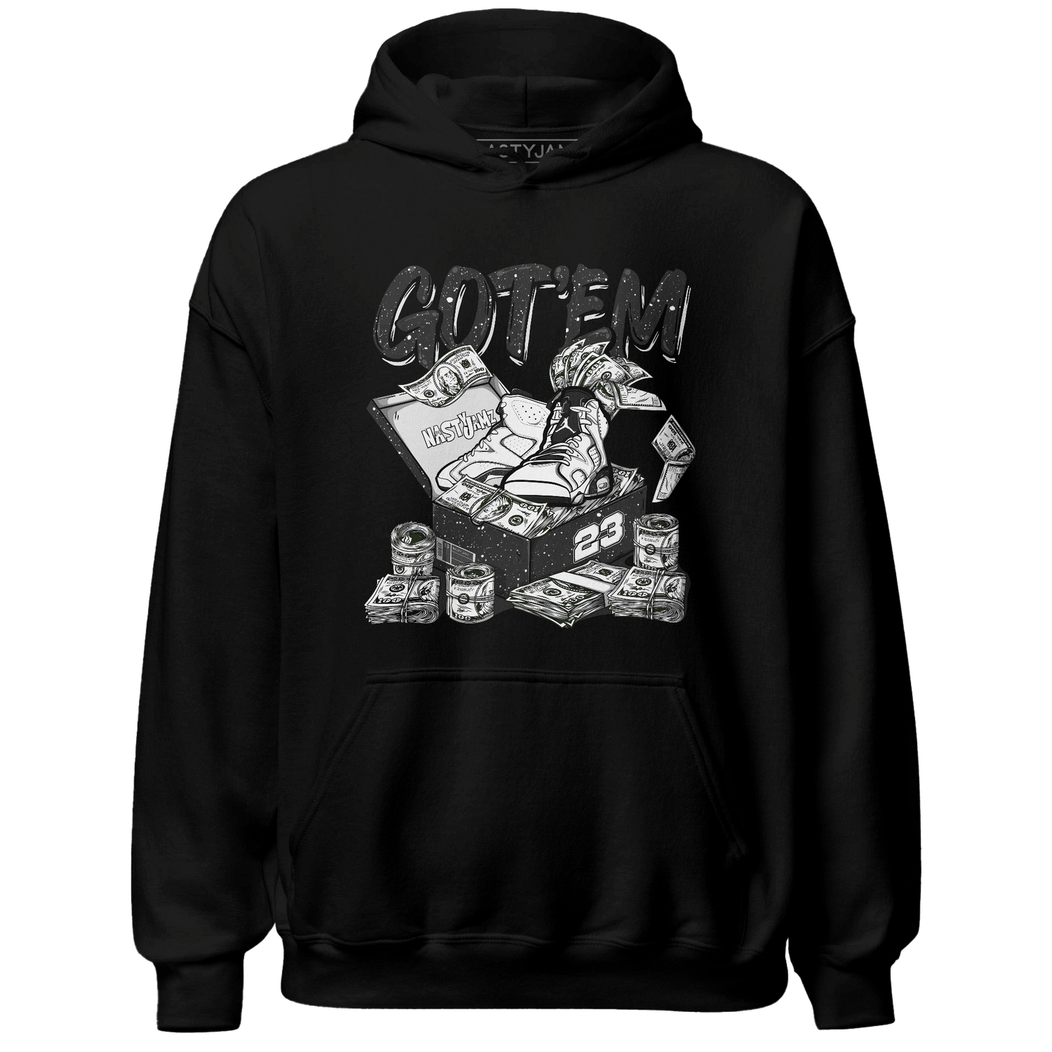 Reverse Oreo 6s Hoodie Match Dollar Sneaker Box - NastyJamz