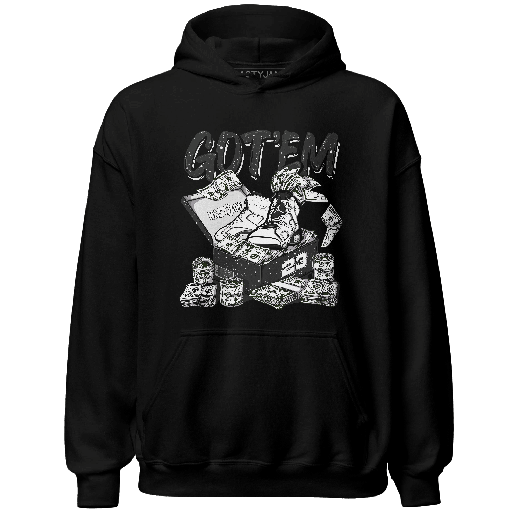 Reverse Oreo 6s Hoodie Match Dollar Sneaker Box - NastyJamz