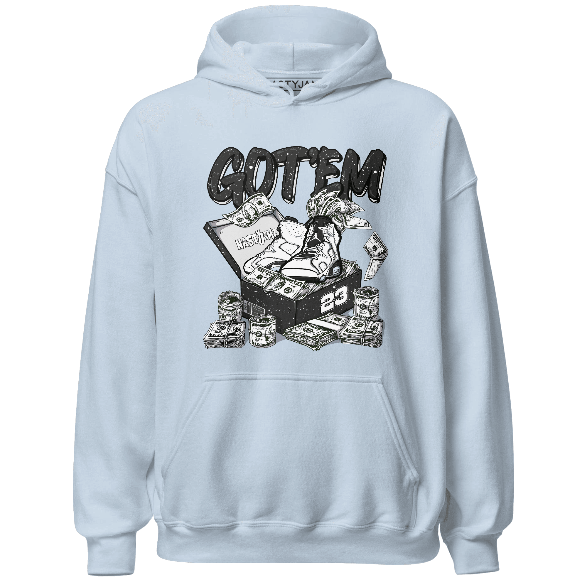 Reverse Oreo 6s Hoodie Match Dollar Sneaker Box - NastyJamz