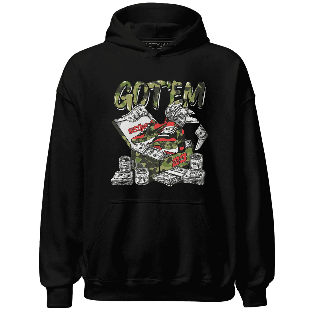 AM-90-Dark-Sage-Solar-Red-NastyJamz-Hoodie-Match-Dollar-Sneaker-Box