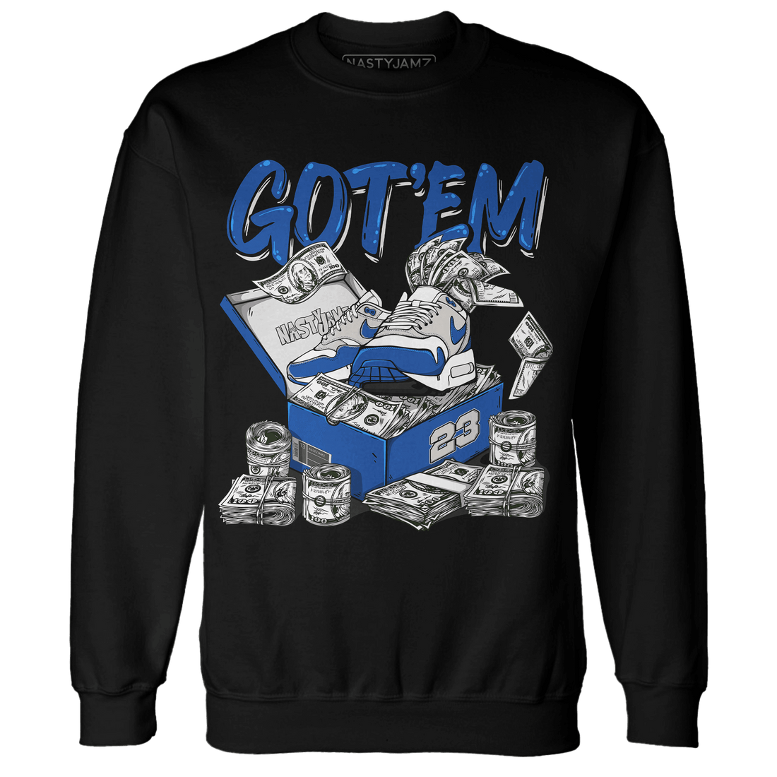 Air Max 1 86 Royal Sweatshirt Match Dollar Sneaker Box - NastyJamz