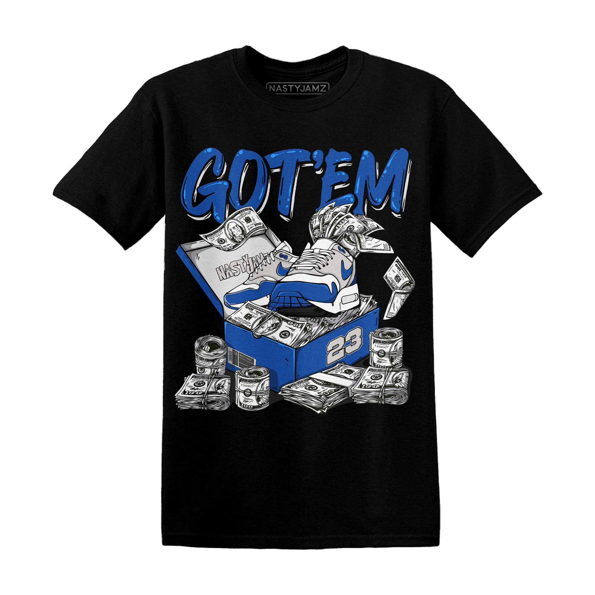 Air Max 1 86 Royal T Shirt Match Dollar Sneaker Box - NastyJamz