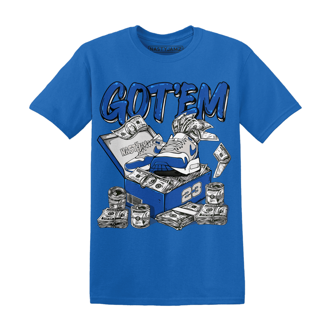 Air Max 1 86 Royal T Shirt Match Dollar Sneaker Box - NastyJamz