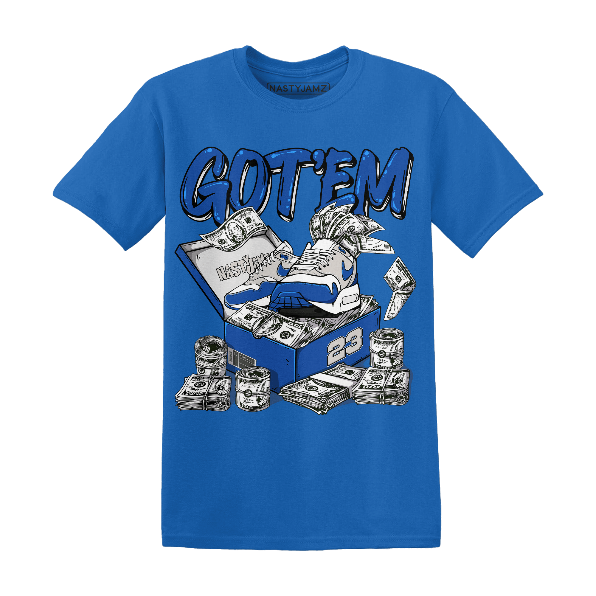 Air Max 1 86 Royal T Shirt Match Dollar Sneaker Box - NastyJamz
