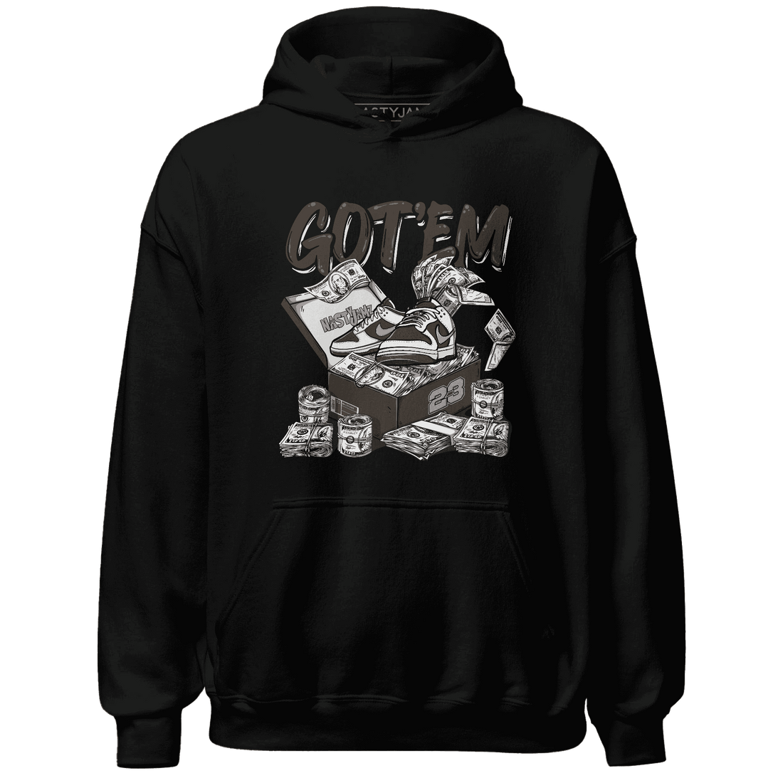 Dunk Low Baroque Brown Hoodie Match Dollar Sneaker Box - NastyJamz