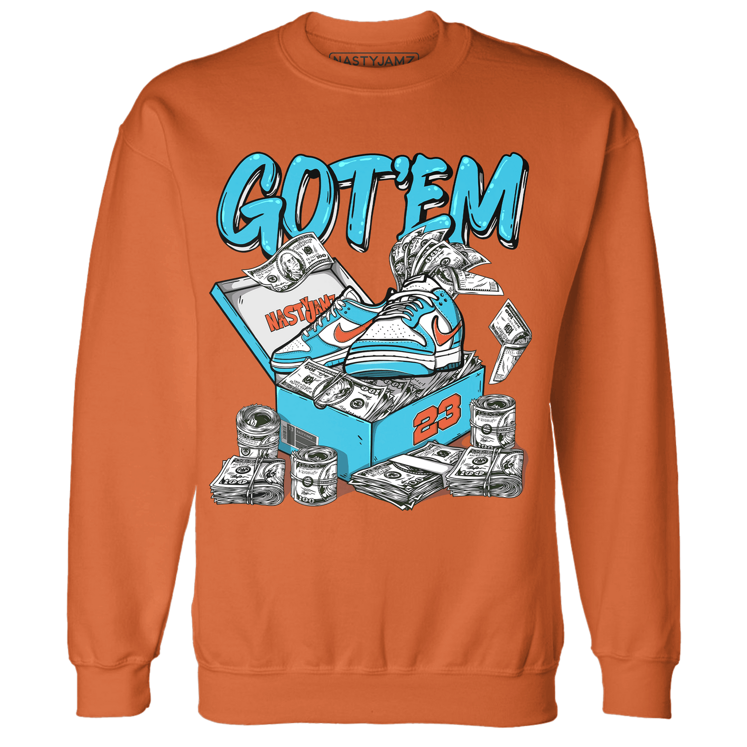 Dunk Low Dolphins Sweatshirt Match Dollar Sneaker Box - NastyJamz