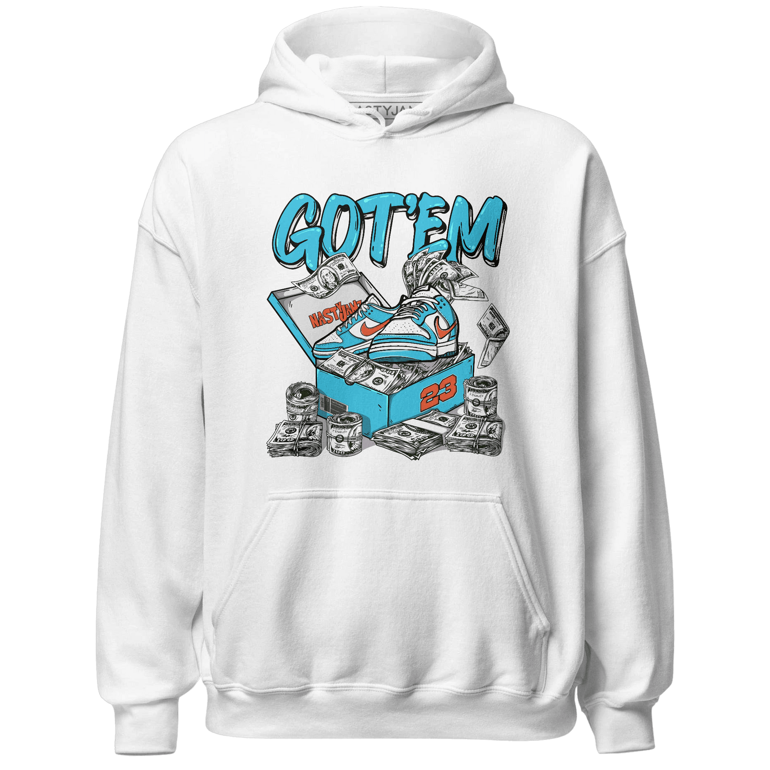 Dunk Low Dolphins Hoodie Match Dollar Sneaker Box - NastyJamz