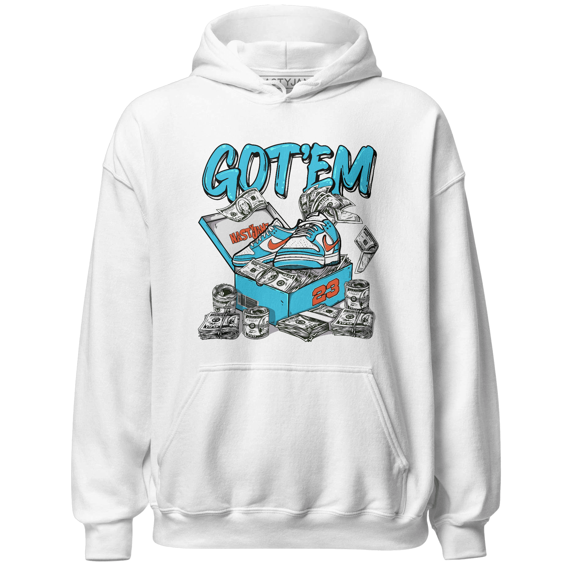 Dunk Low Dolphins Hoodie Match Dollar Sneaker Box - NastyJamz