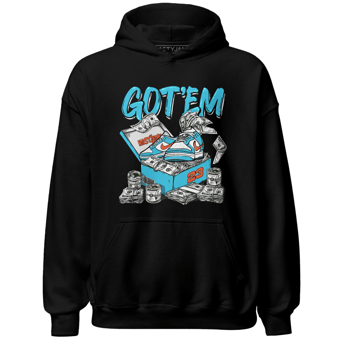 Dunk Low Dolphins Hoodie Match Dollar Sneaker Box - NastyJamz